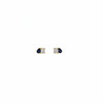 Load image into Gallery viewer, ER426237. 14k Solid Gold Diamond and Gemstone Fancy Stud Earrings