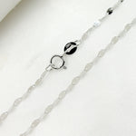 Load image into Gallery viewer, 030FV10WG. 14K Solid White Gold Flat Marina Chain
