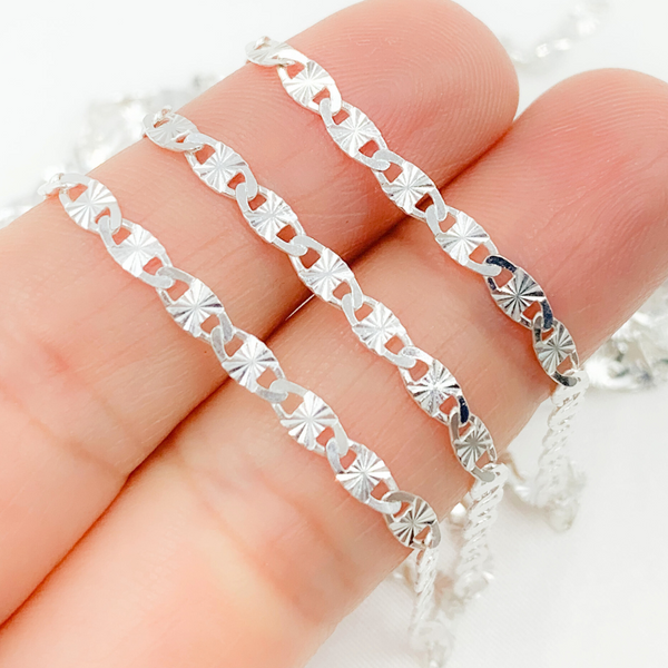 Diamond Cut Mariner Link Chain