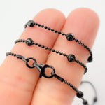 Load image into Gallery viewer, Sterling Silver Black Necklace Satellite