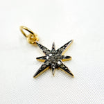 Load image into Gallery viewer, DC455. Diamond Sterling Silver Star Charm
