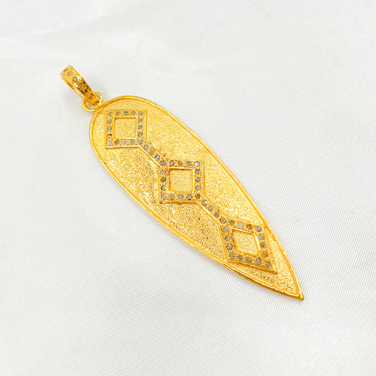 DP129. Diamond Sterling Silver Arrow Pendant