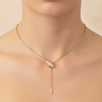 Load image into Gallery viewer, NFC71992. 14k Solid Gold Diamond and Emerald Snake Necklace