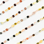 Load image into Gallery viewer, Z122GSR. White Silver, Gold Plated, and Rose Gold Plated Silver Marina Chain