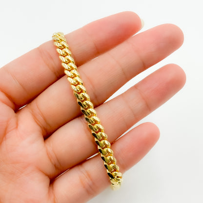 150R04GGA3BOX. 14K Solid Yellow Gold Flat Curb Link Necklace