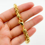 Load image into Gallery viewer, TRE002Bracelet. 14K Solid Gold Hollow Rope Bracelet