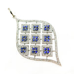 Load image into Gallery viewer, DP164. Diamond Sterling Silver Marquise Shape Pendant
