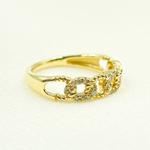 Load image into Gallery viewer, 14K Solid Gold Chain Diamond Ring. RAC01182
