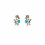 Load image into Gallery viewer, ER424626. 14k Solid Gold Diamond and Gemstone Fancy Earrings