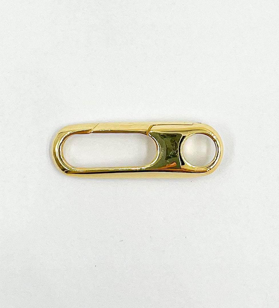 925 Sterling Silver Gold Plated Clasp 26x8 mm. 266GP