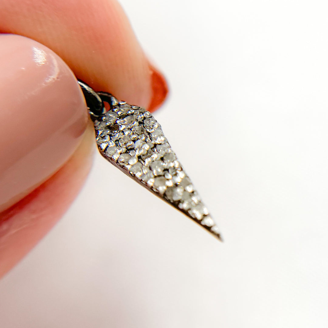 DC354. Diamond Sterling Silver Arrowhead Charm