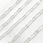 Load image into Gallery viewer, V141SS. Sterling Silver Paperclip Link Chain. Smooth Short Link
