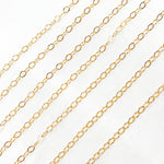 Load image into Gallery viewer, 14K Gold Filled Oval Flat Link Chain. 1808FGF
