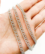 Load image into Gallery viewer, 925 Sterling Silver Double Curb Chain. V35SS
