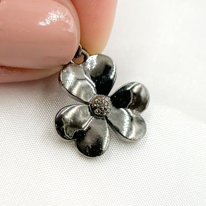 Sterling Silver Flower Pendant