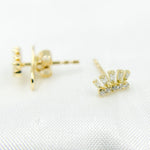 Load image into Gallery viewer, ER414990. 14k Solid Gold Diamond Stud Earrings
