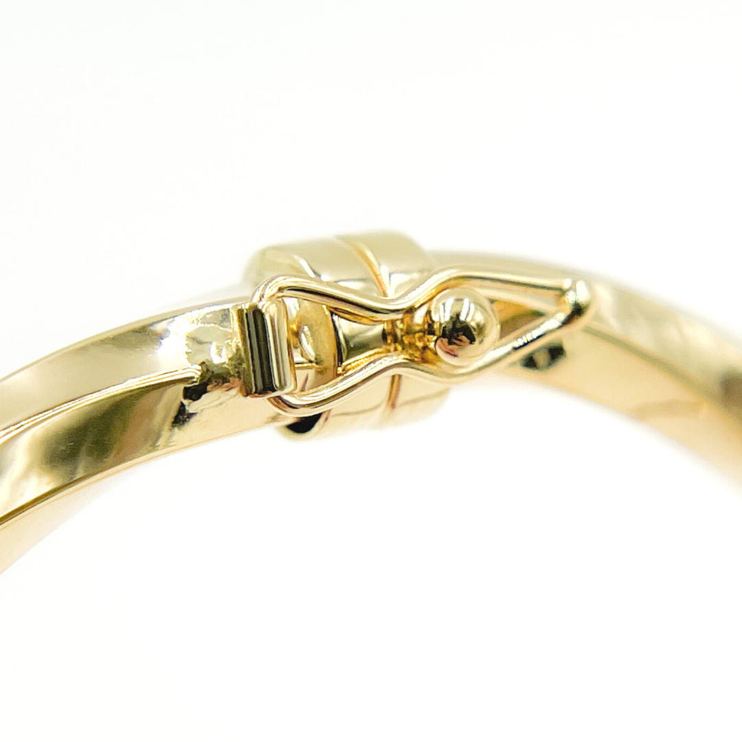 14K Gold Twisted Bangle. Bangle6