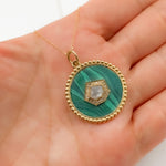 Load image into Gallery viewer, 14K Gold Round Pendants