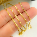 Load image into Gallery viewer, 060R04CLH5byFt. 14k Solid Yellow Gold Box Link chain by Foot
