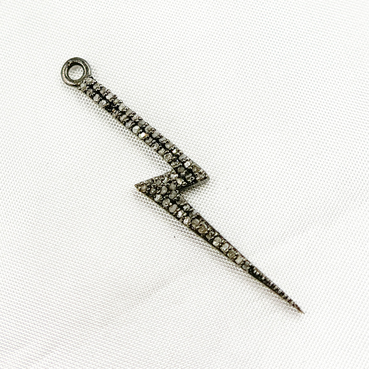 DC1012. Diamond Sterling Silver Lightning Bolt Pendant