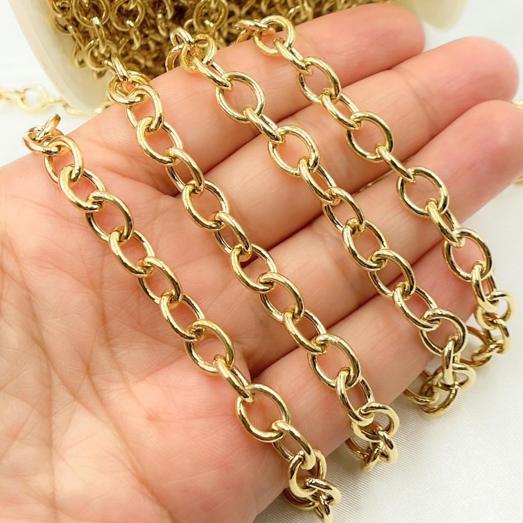 925 Sterling Silver Smooth Oval Link Chain