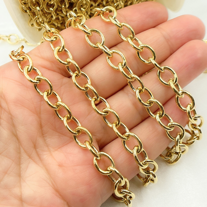 925 Sterling Silver Smooth Oval Link Chain