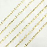 Load image into Gallery viewer, 040FVBF22byFt. 14K Solid Yellow Gold Diamond Cut Oval Link Chain
