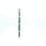Load image into Gallery viewer, OB401633. 14K Solid Gold Gemstone Bangle
