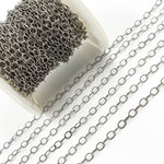 Load image into Gallery viewer, 2207AOX. Oxidized Sterling Silver Twisted Cable Oval Link Chain
