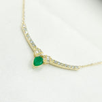 Load image into Gallery viewer, 14K Solid Gold Diamond and Gemstone Necklace. NT404446
