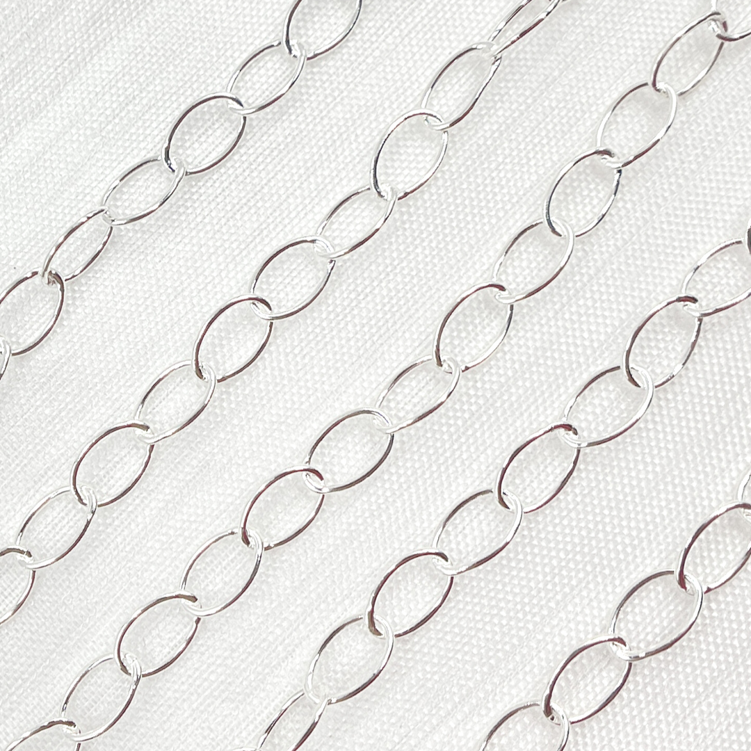 925 Sterling Silver Oval Link Chain. V106SS