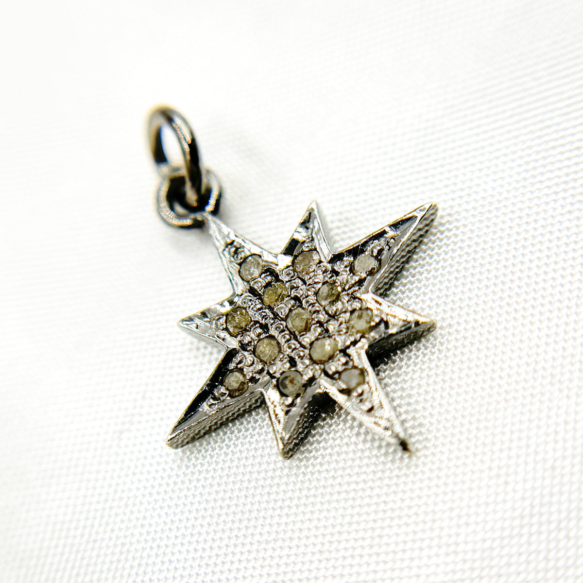 DC411. Diamond Sterling Silver Star Pendant