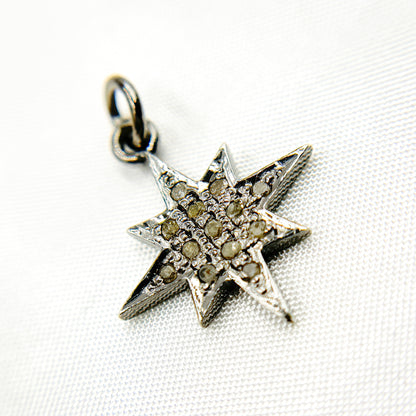 DC411. Diamond Sterling Silver Star Pendant