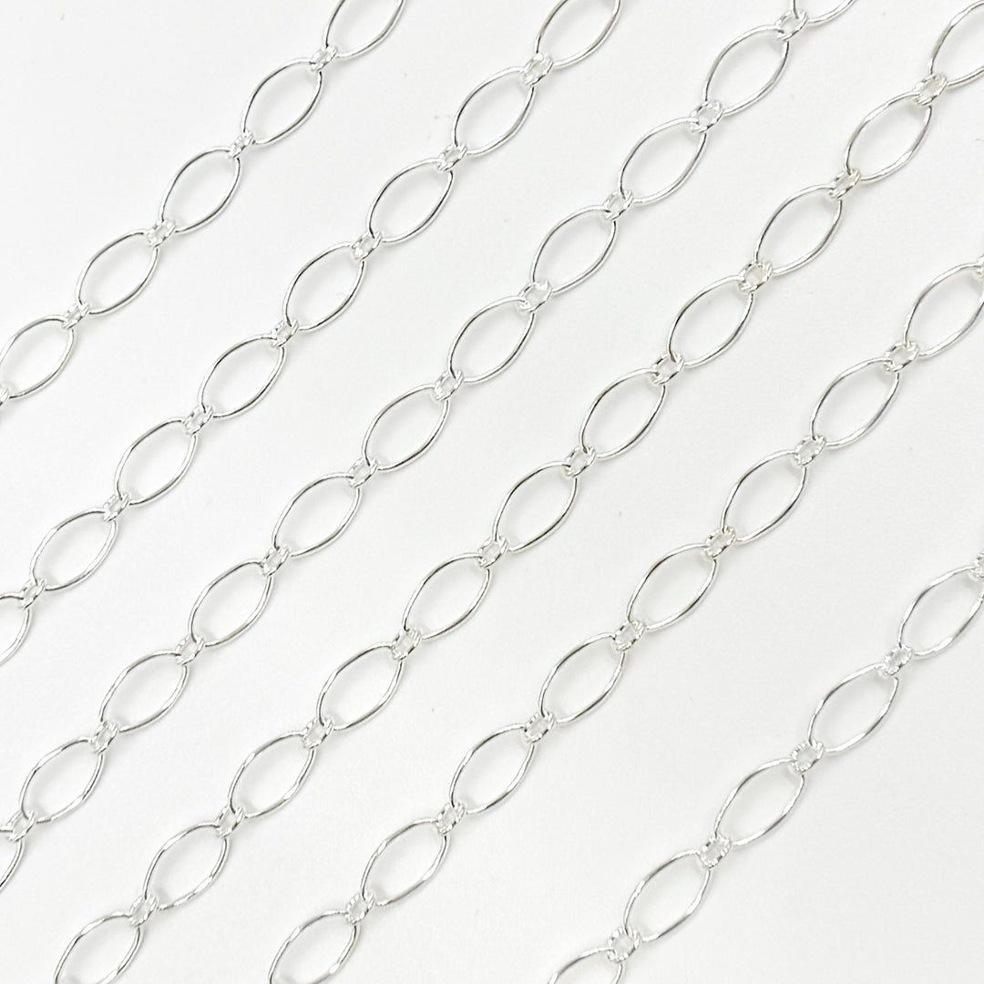 790SS. Sterling Silver Oval & Round Link Chain