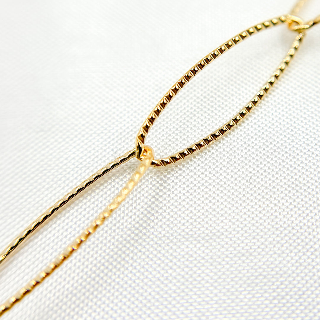 700TWGF. 14K Gold Filled Twisted Oval Link Chain