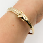 Load image into Gallery viewer, BNI68581. 14K Solid Gold Diamond Bangle