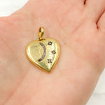 Load image into Gallery viewer, DP672. Diamond Sterling Silver Heart Pendant
