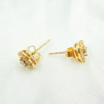 Load image into Gallery viewer, 14K Gold and Diamonds Heart Earrings. EFC51817
