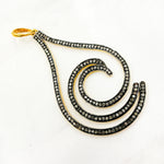 Load image into Gallery viewer, DP0161. Diamond Silver Drop Pendant
