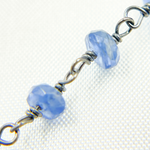 Load image into Gallery viewer, KYA1. Kyanite Oxidized Wire Chain