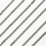 Load image into Gallery viewer, V101BR. Black Rhodium Sterling Silver Diamond Shape Link Chain
