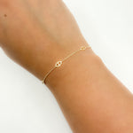 Load image into Gallery viewer, BRSET778. 14k Solid Yellow Gold Marina Link Bracelet