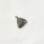 Load image into Gallery viewer, DC295. Diamond Sterling Silver Triangle Pendant
