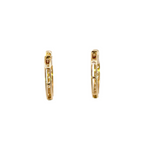 Load image into Gallery viewer, 14k Solid Gold Diamond Hoops. EHD56414
