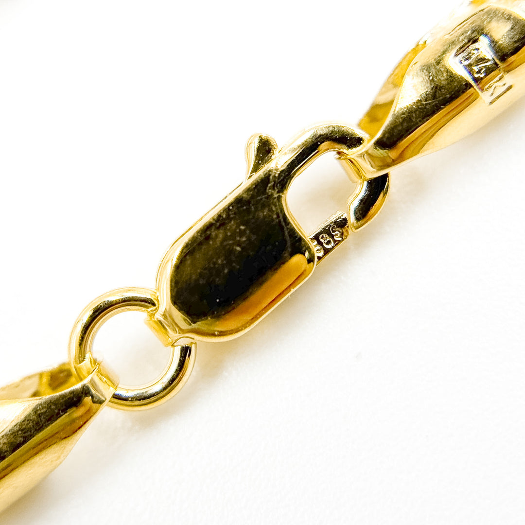 135KV0934000. 14k Solid Yellow Gold Venetian Box Link Chain