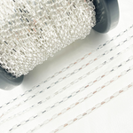 Load image into Gallery viewer, Z100SS. Sterling Silver Flat Oval Box Link Chain
