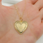 Load image into Gallery viewer, 14k Solid Gold Diamond Heart Charm. GDP19
