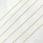 Load image into Gallery viewer, 14k Gold Filled Flat Cable Chain. 1018F
