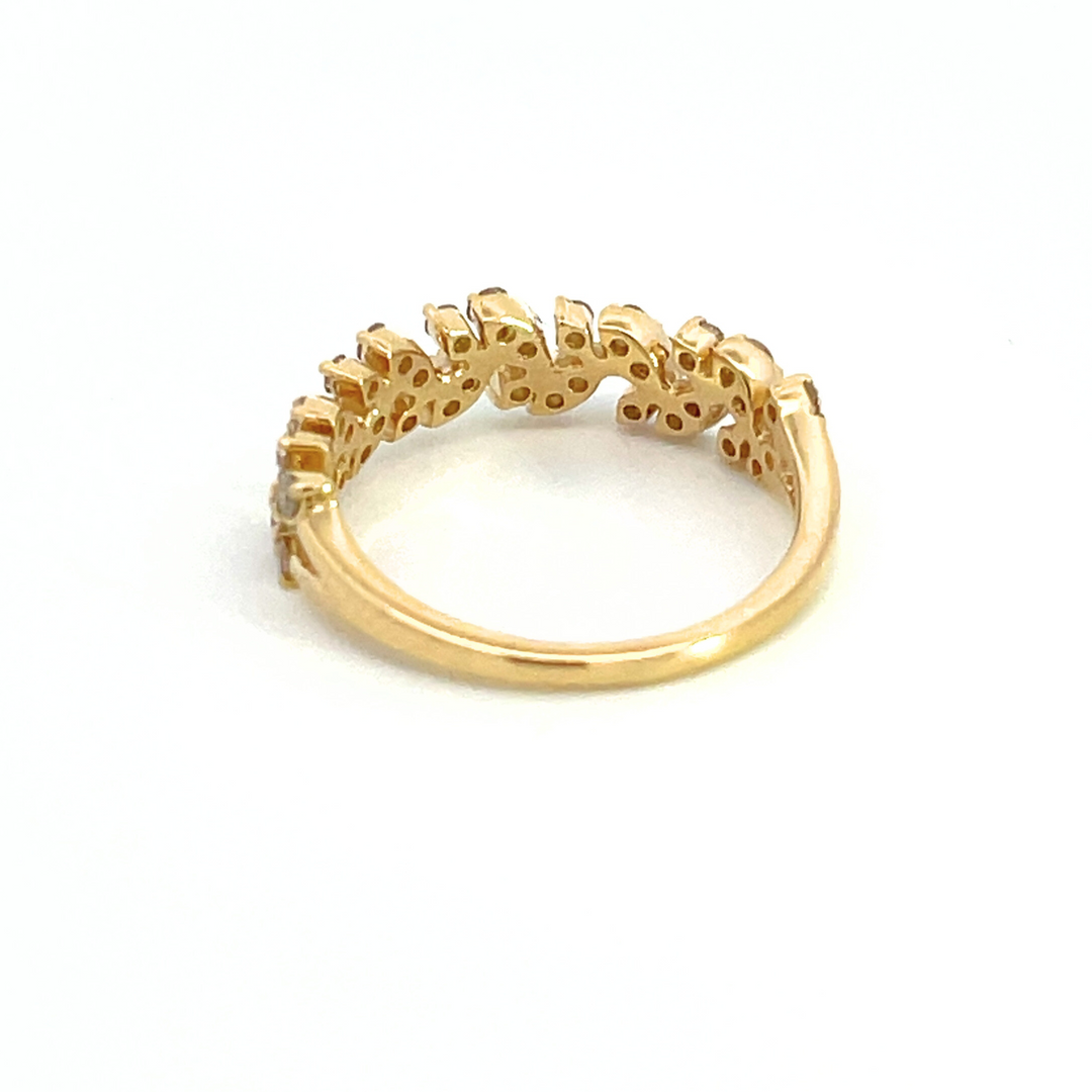 14k Solid Gold Leaves Ring. RAH00816