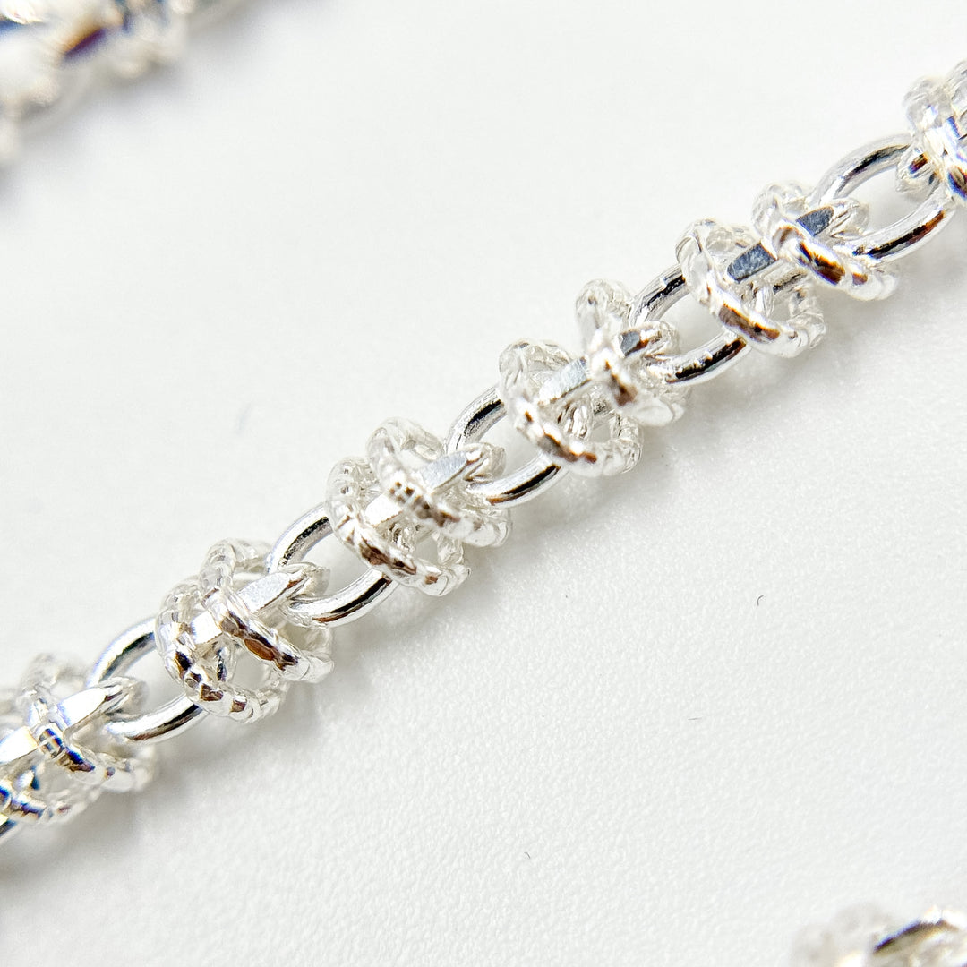 Z121SS. Sterling Silver Fancy Cable Chain